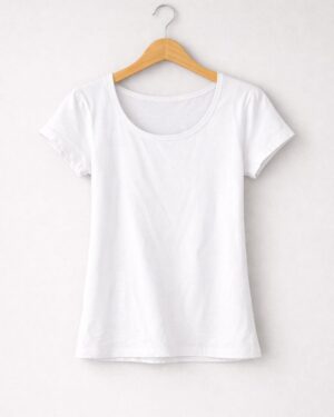 Women’s Essential White Half Sleeve T-Shirt