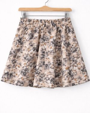 Floral Flared Mini Skirt