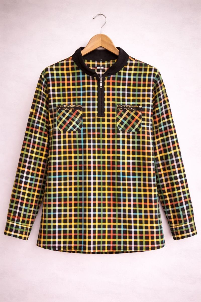 Multicolor Check Utility Shirt