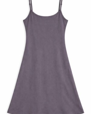 Solid Ribbed Spaghetti Strap Dress