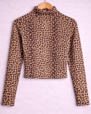 Wild One One-Shoulder Leopard Top