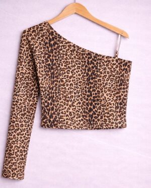 Leopard One-Shoulder