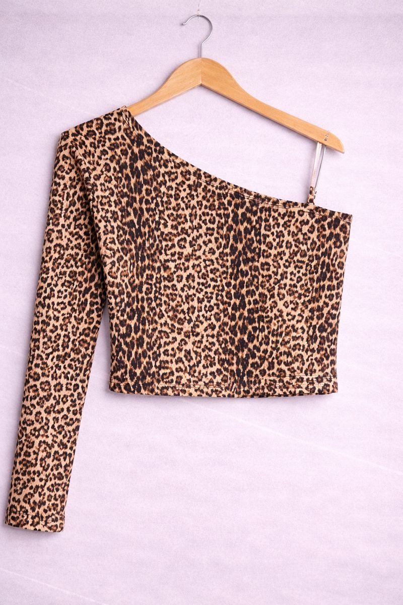 Leopard One-Shoulder