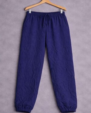 Navy Blue Crinkle Lounge Pants
