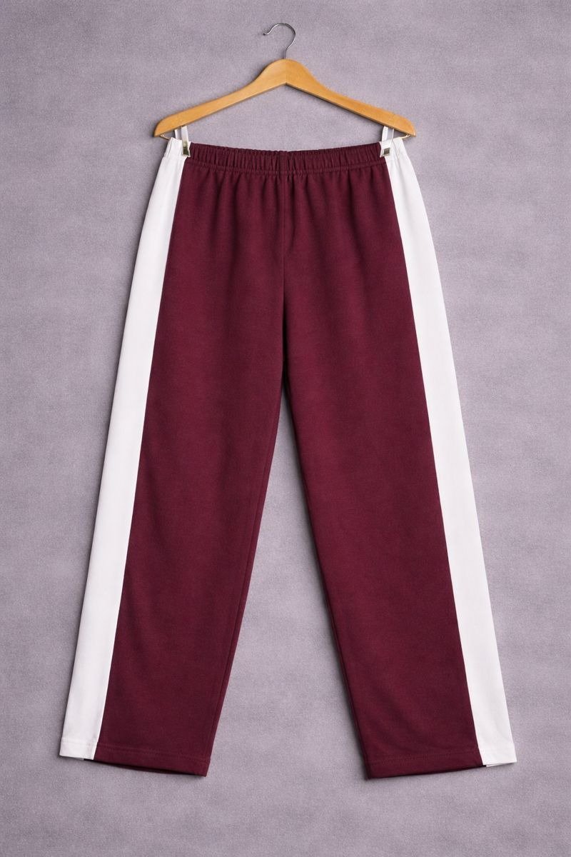Dual Tone Maroon Comfort Pants