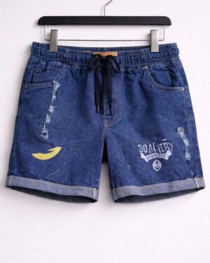 Casual Denim Jogger Shorts