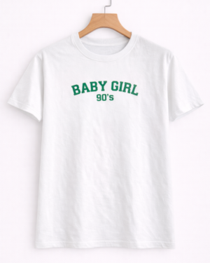 Baby Girl 90’s Vintage Graphic Half Sleeve T-Shirt