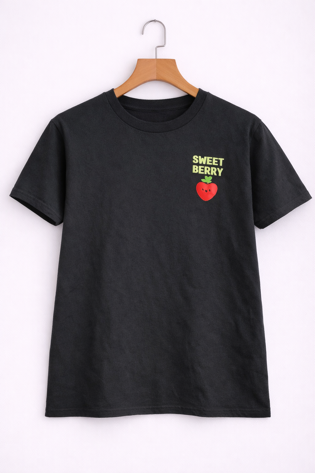 Sweet Berry Mini Print Half-Sleeve T-Shirt