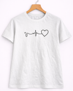 Heartbeat Love Half Sleeve T-Shirt