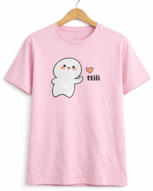 Cute Ghost Love Half Sleeve T-Shirt