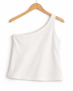 Aura One-Shoulder Rib Knit Top