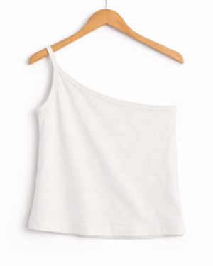 Luna One-Shoulder Ribbed Top
