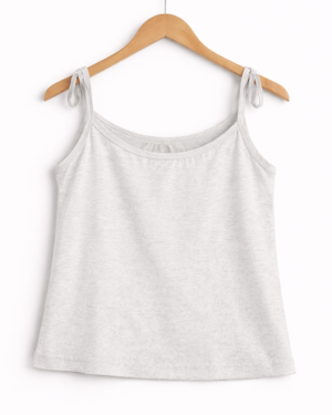 Shoulder Ribbed Tank Top