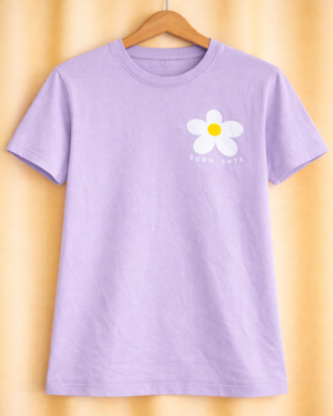 Lavender Daisy Cute Graphic T-Shirt