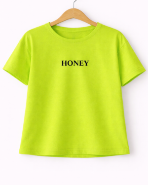 Neon Green “HONEY” Graphic T-Shirt