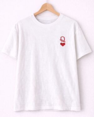 Queen Heart White Tee