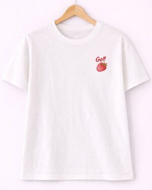 Go! Strawberry White Tee