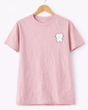 Cute Mini Character Pink Oversized T-Shirt