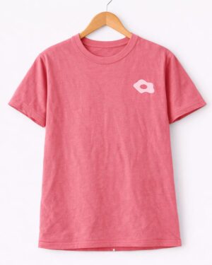 Kiss Print Rose Pink Oversized T-Shirt