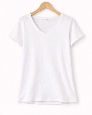Classic White V-Neck T-Shirt