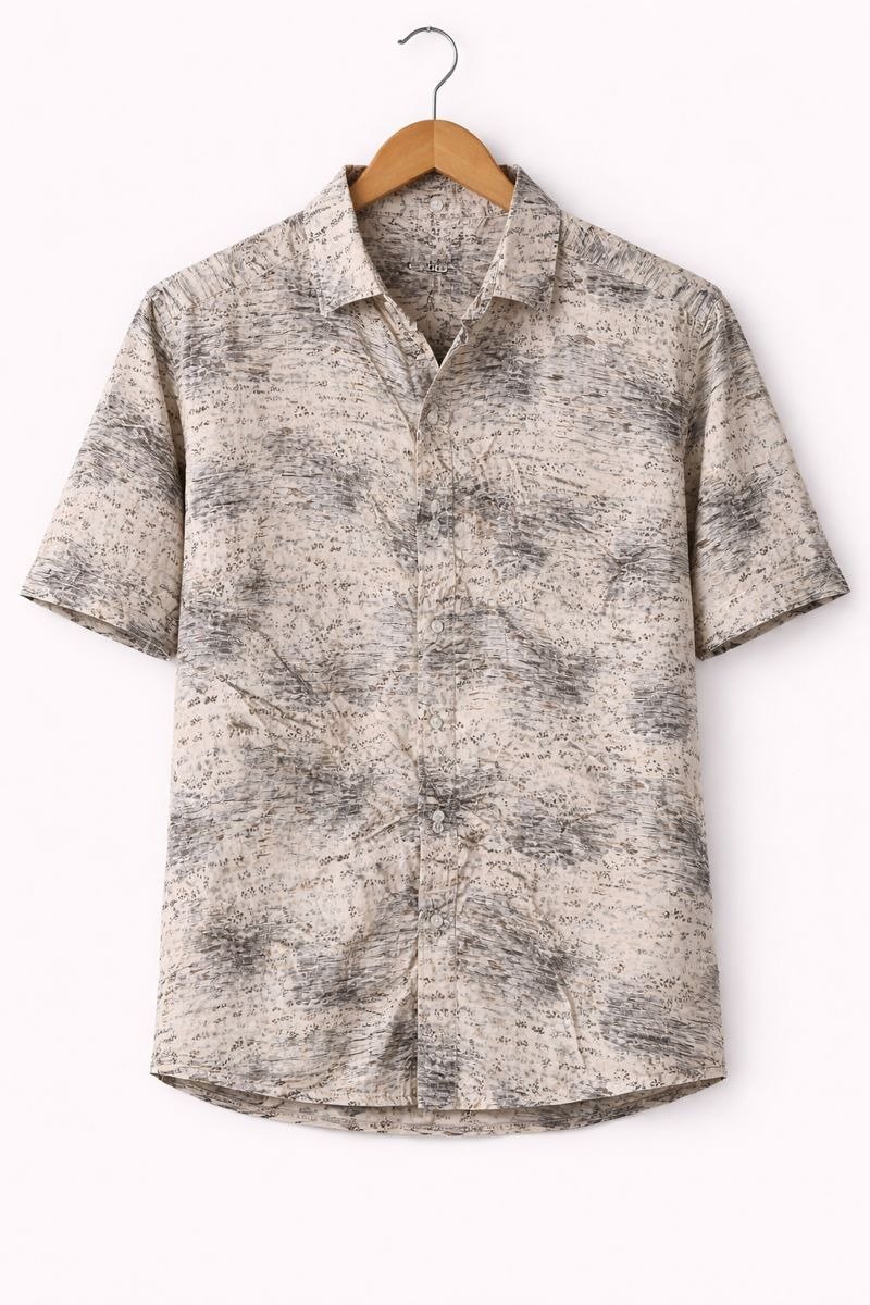 Men’s Printed Casual Half Sleeve Shirt