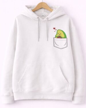 Cute Avocado Pocket Hoodie