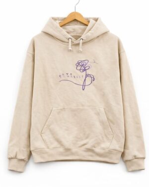 Love Yourself Beige Hoodie