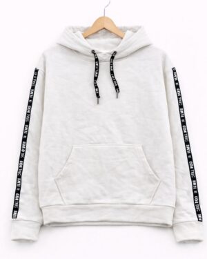 Urban White Crop Hoodie