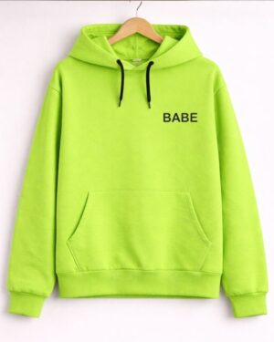 Neon Green “Babe” Hoodie