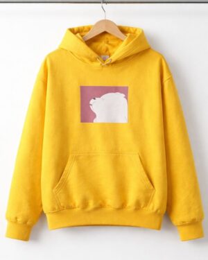 Mustard Bear Graphic Hoodie