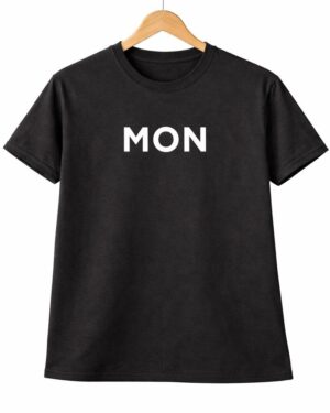 MON Minimal Black T-Shirt