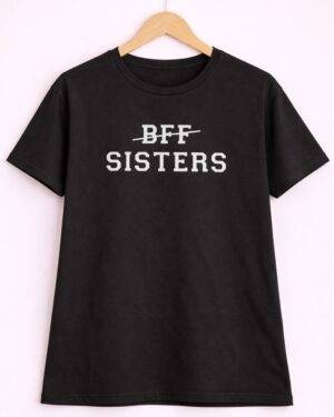 BFF Sisters Graphic T-Shirt – Black