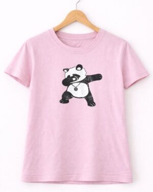 Cute Panda Graphic T-Shirt
