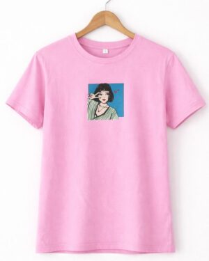 Cute Wink Girl Tee