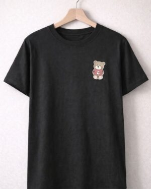 Mini Bear Black Tee