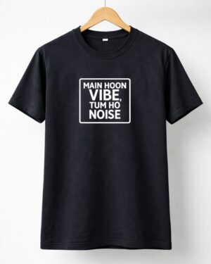 Vibe Over Noise Printed T-Shirt