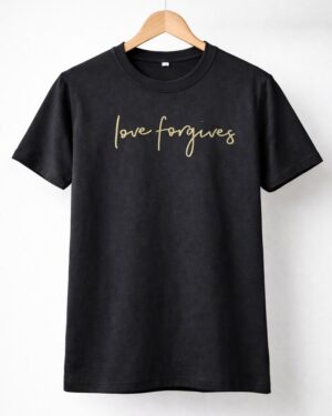 Love Forgives Script T-Shirt