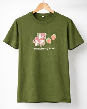 Strawberry Cow Graphic T-Shirt