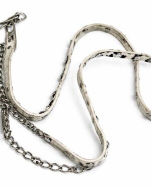 Rhinestone Animal Print Chain Belt