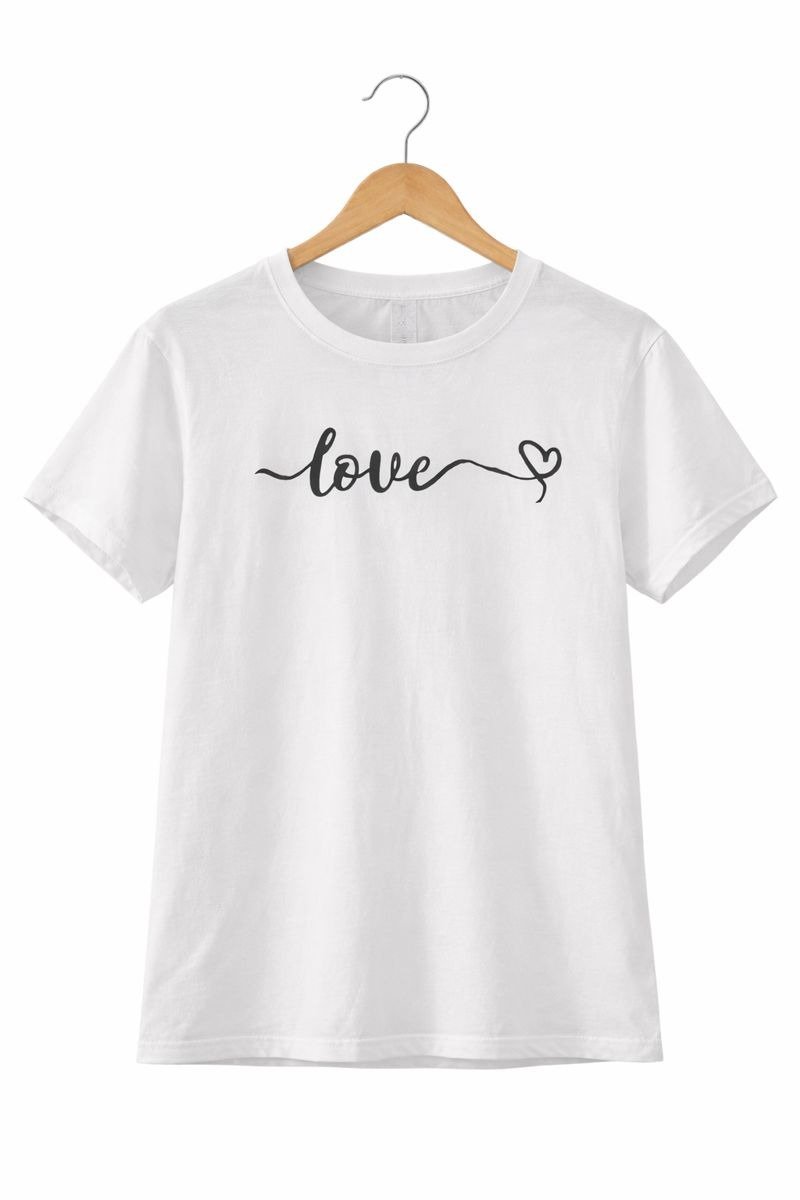 Love Script White Tee