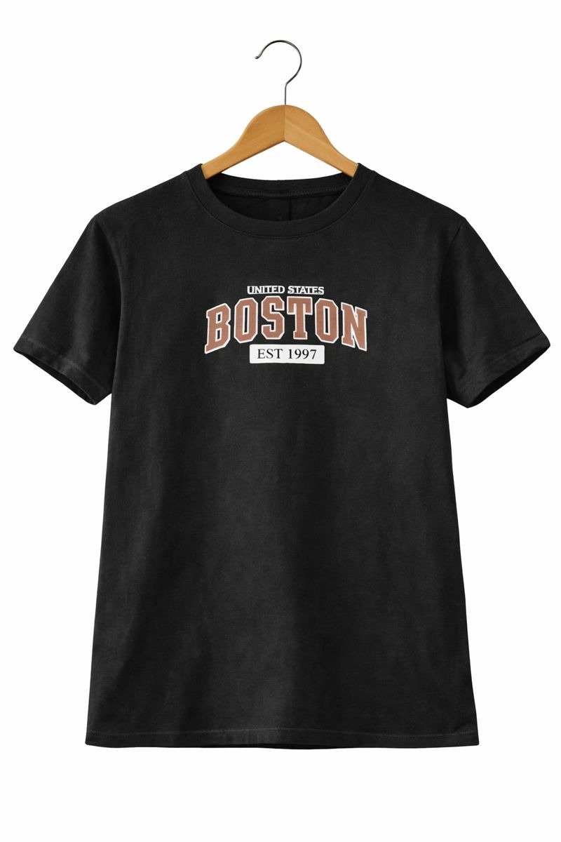 Boston Classic Black Tee