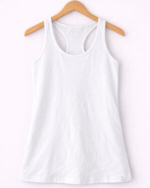 Classic White Racerback Tank
