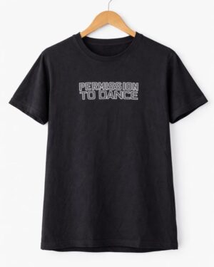 Permission To Dance Black Oversized T-Shirt